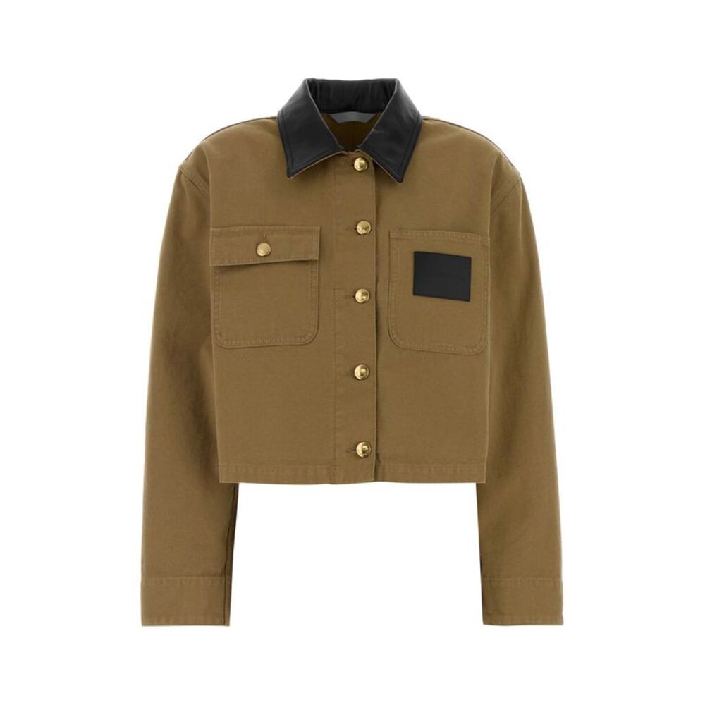 Balenciaga Women Khaki Canvas Jacket